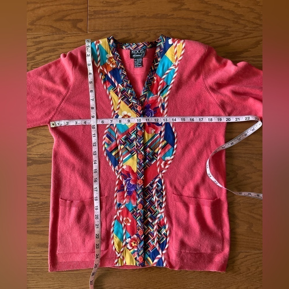 Koos of Course 3 piece outfit Vintage skirt cardigan tee shirt Small Medium - Picture 15 of 16